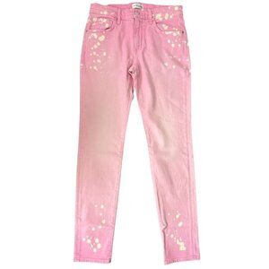 NWT Cotton Citizen Light Pink Splash Stretch Unisex Cotton Denim Jeans Size 32